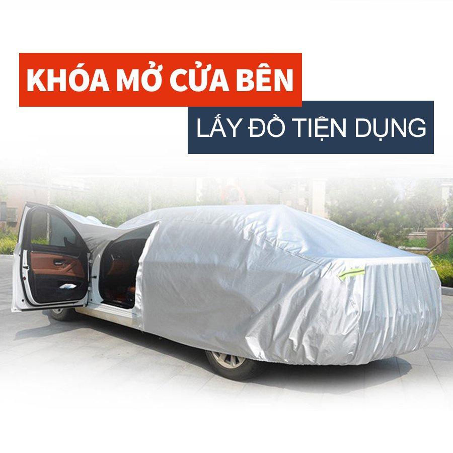 Bạt vải dù oxford bảo vệ xe ô tô, áo trùm oto chống nắng nóng, mưa cho xe ô tô