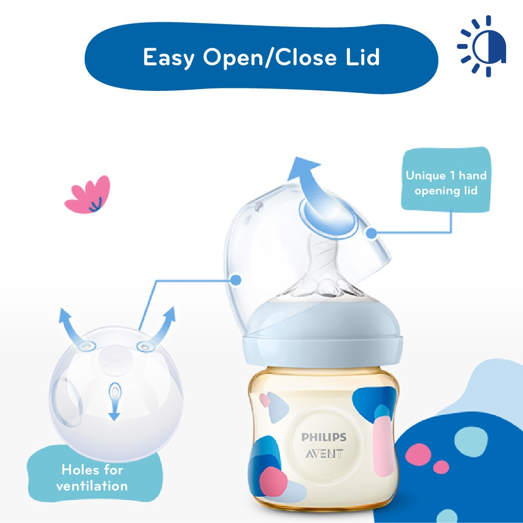 Bình sữa nhựa PPSU Philips Avent mô phỏng tự nhiên đơn nguyên hộp 125-260-330ml, được đổi ty