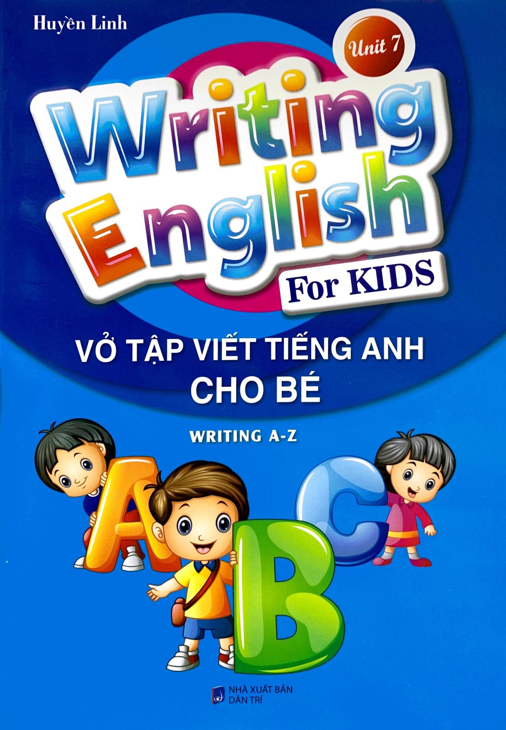 Vở Tập Viết Tiếng Anh Cho Bé - Tập 7