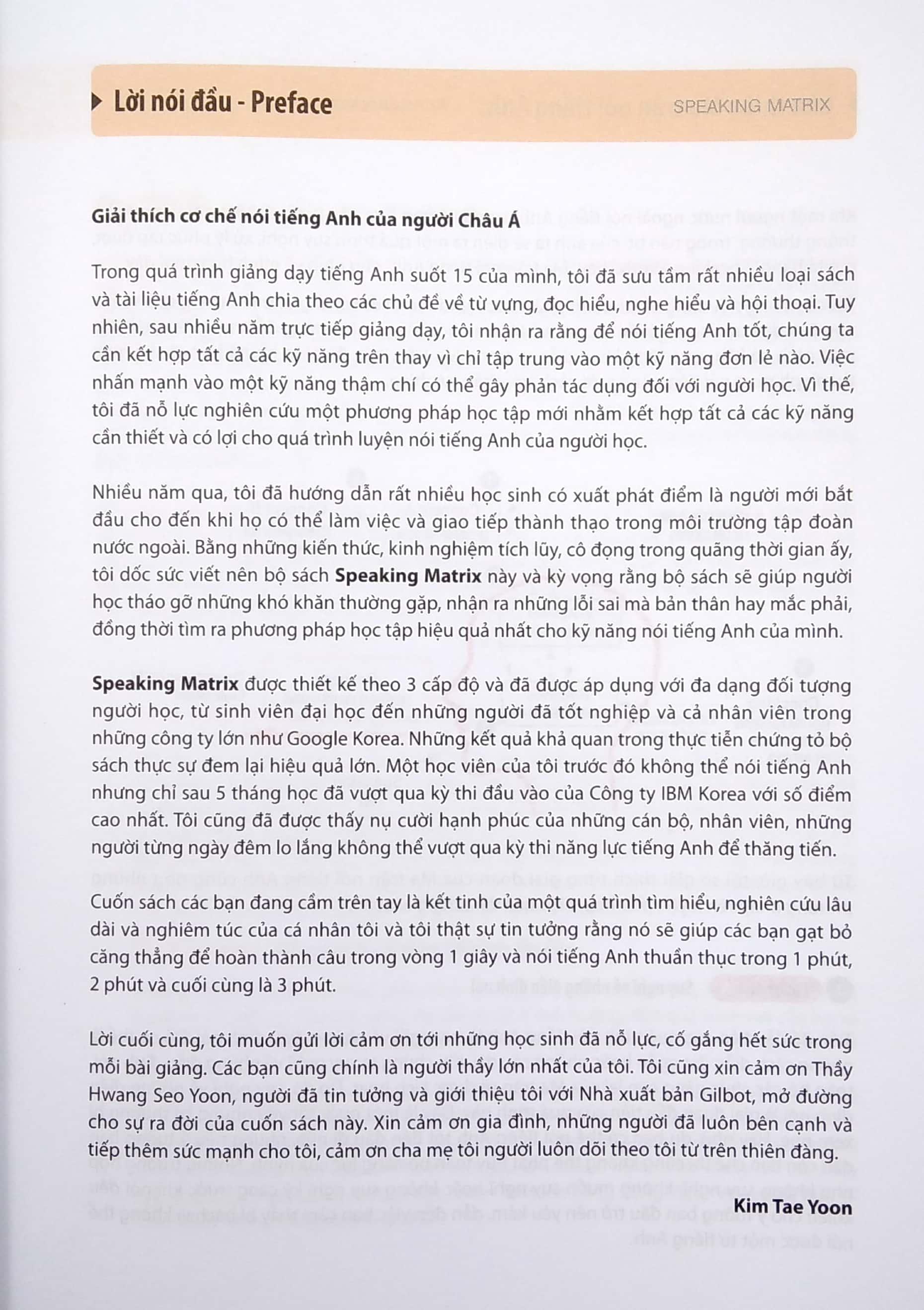Speaking Matrix - 3 Phút Nói Tiếng Anh Như Gió