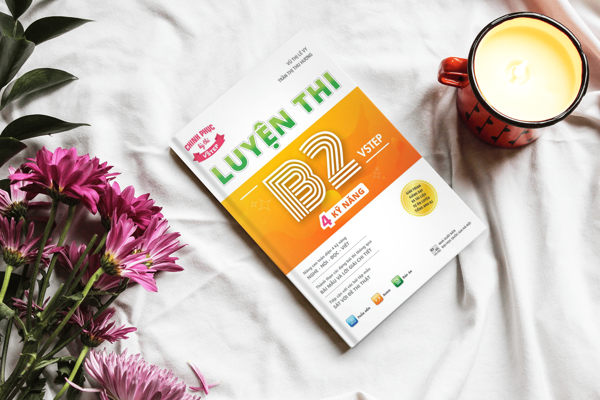 Combo 2 sách luyện thi B2 Vstep: Sách luyện thi B2 Vstep 4 kỹ năng và sách 30 đề thi viết luận tiếng Anh B1, B2 Vstep