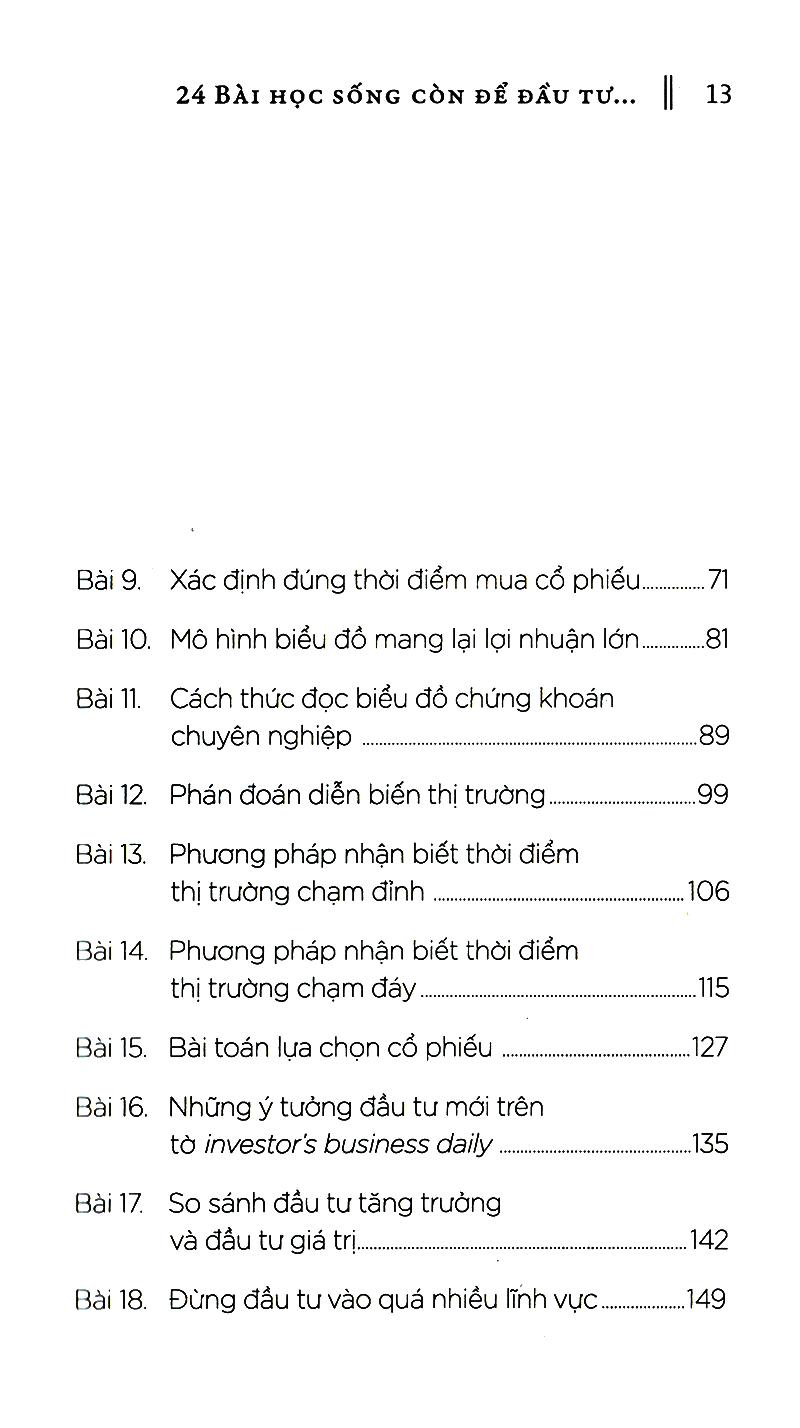 24 Bài Học Sống Còn Để Đầu Tư Thành Công Trên Thị Trường Chứng Khoán (Tái Bản)