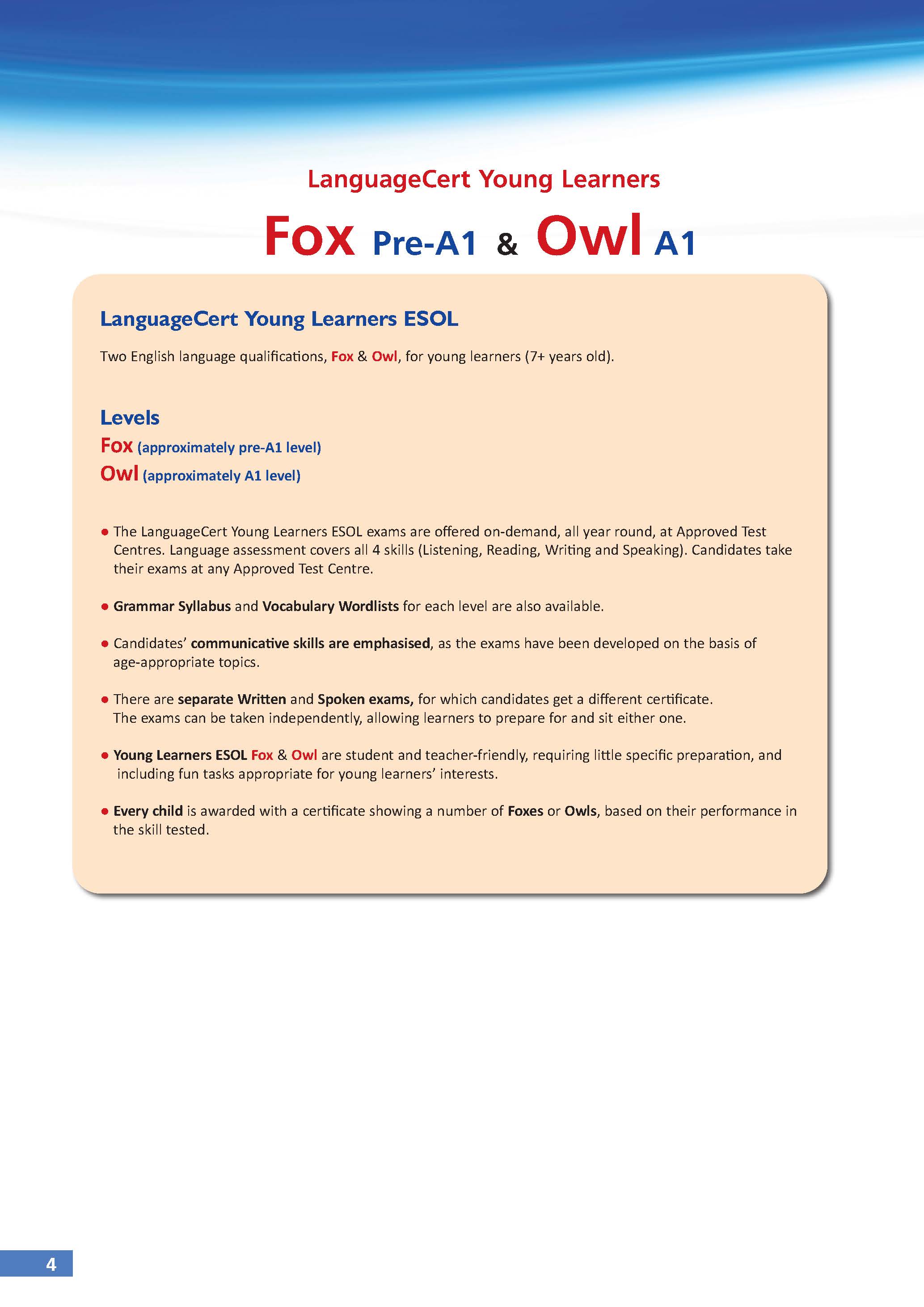 Succeed in LanguageCert Young Learners OWL 1 - 6 Practice Tests - A1