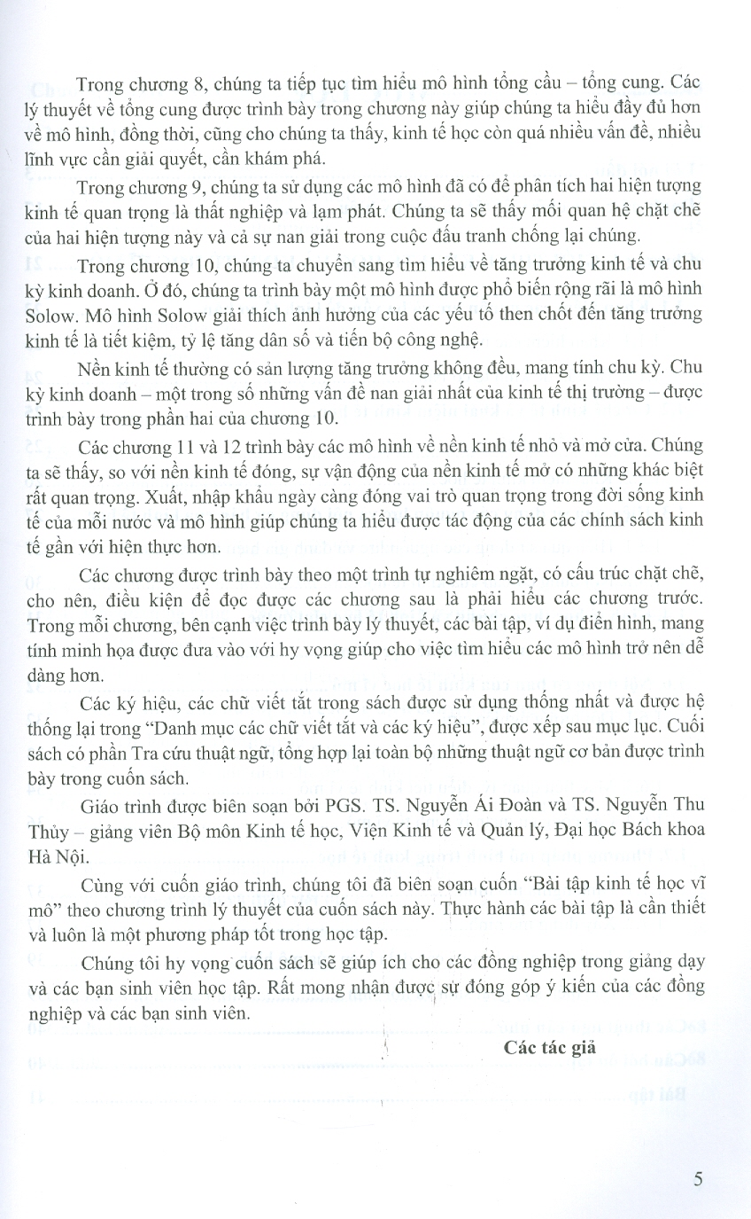 Giáo Trình Kinh Tế Học Vĩ Mô - PGS.TS. Nguyễn Ái Đoàn, TS. Nguyễn Thị Thu Thủy (Đồng chủ biên)