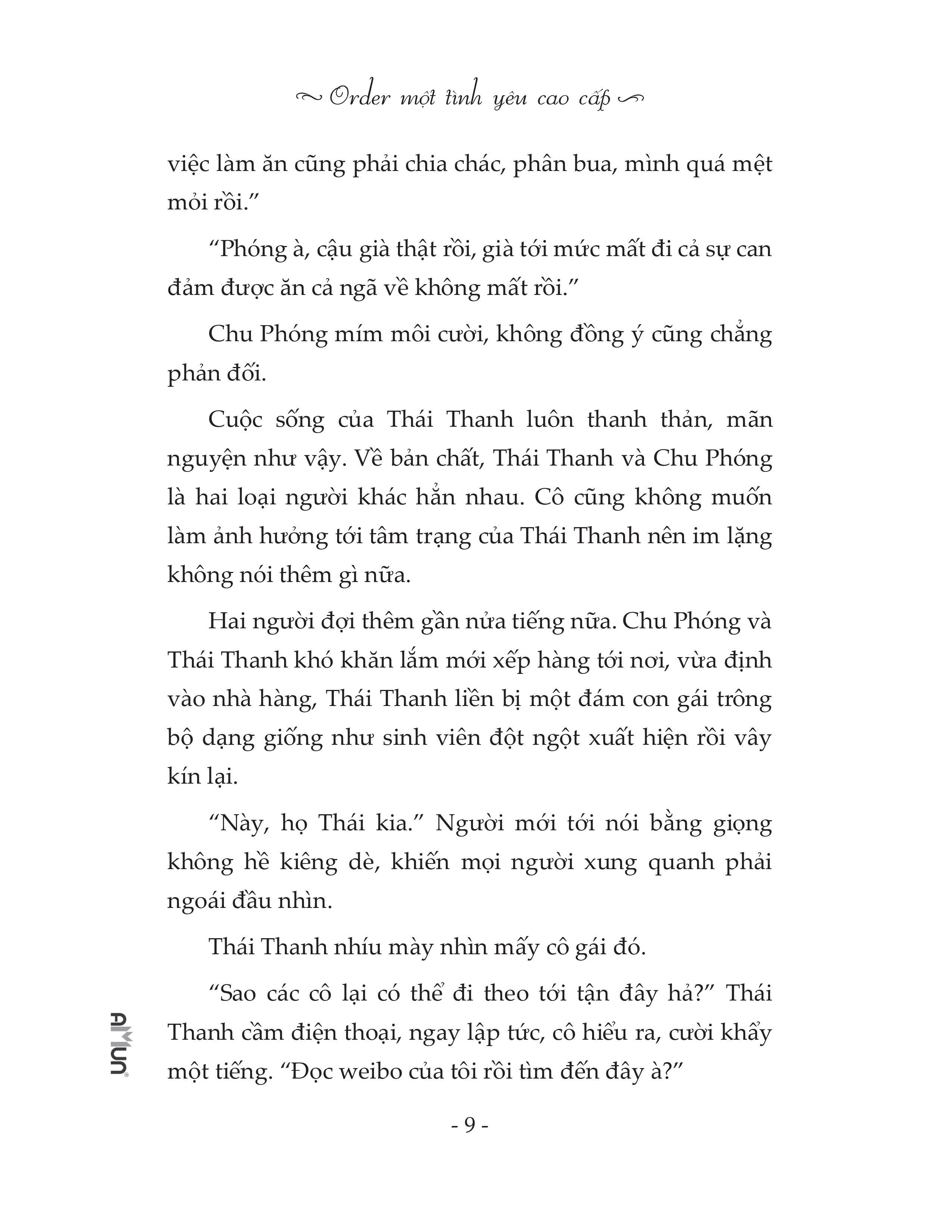Order một tình yêu cao cấp 2