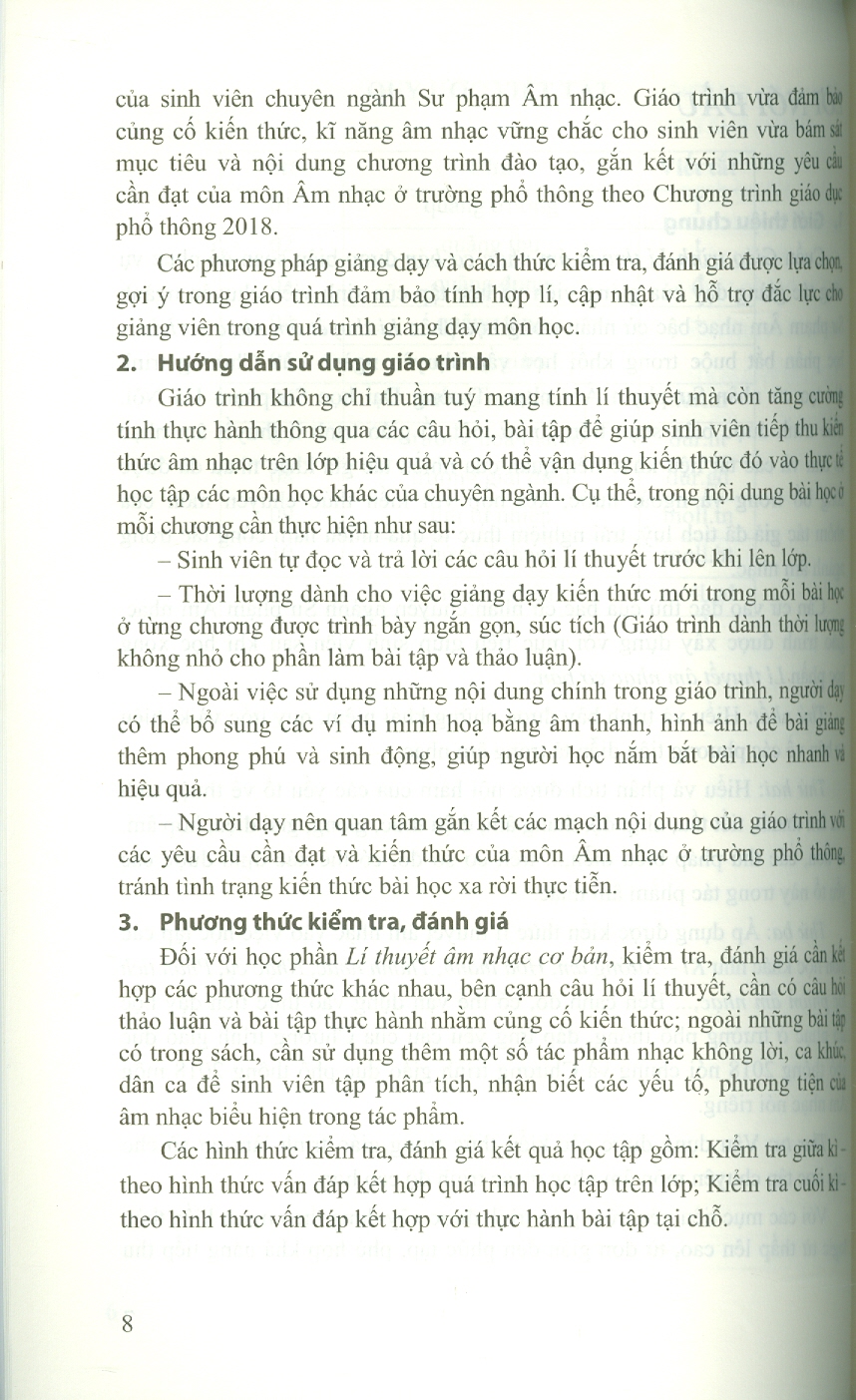 Giáo trình Lí thuyết âm nhạc cơ bản - Trần Bảo Lân (Chủ biên), Nguyễn Đỗ Hiệp, Cao Sĩ Tùng Anh, Trần Quốc Ninh, Đặng Thị Hải Yến, Tạ Hoàng Mai Anh