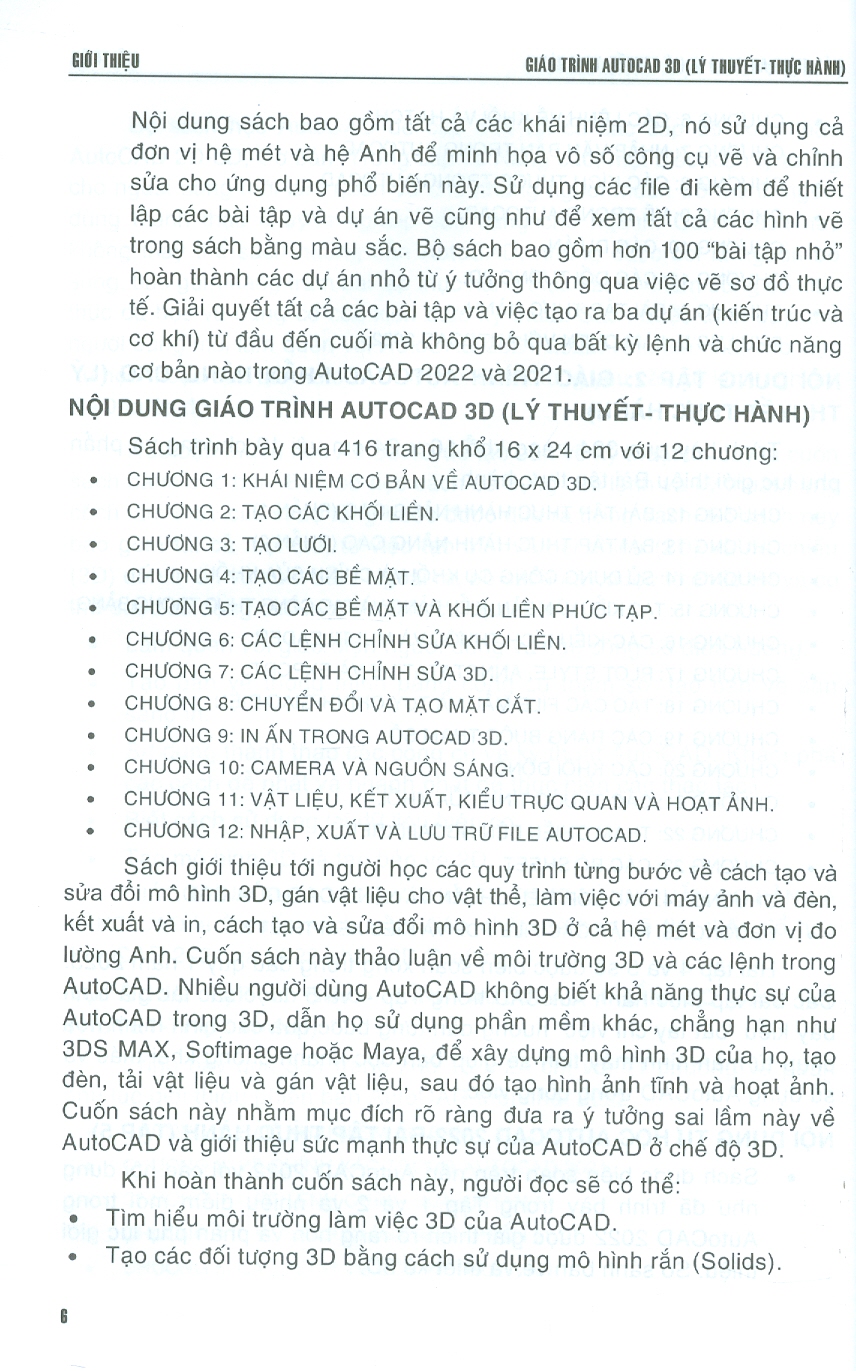 Giáo Trình Autocad 3D - Lý Thuyết & Thực Hành