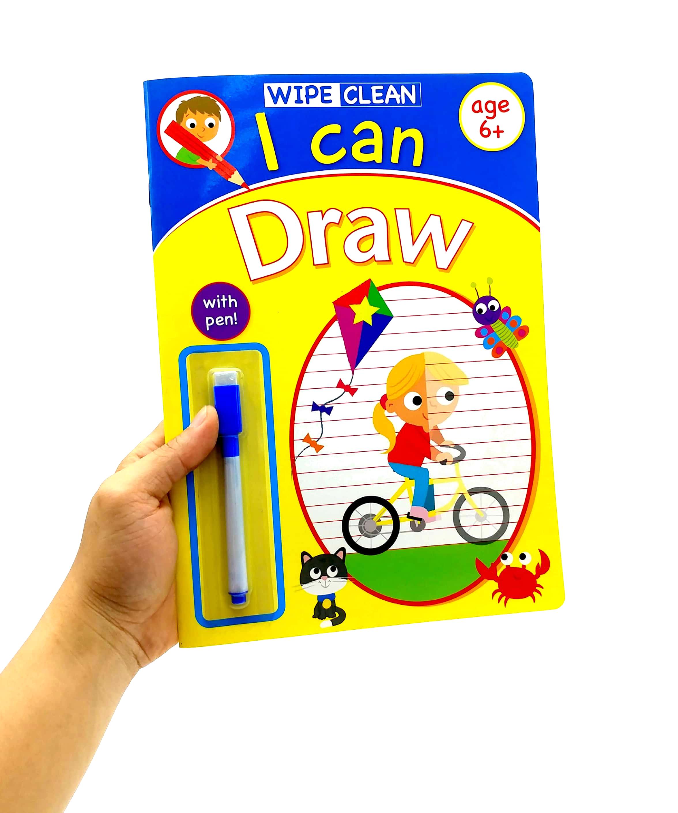 Wipe Clean I Can Draw - Book With Pen Age 6+