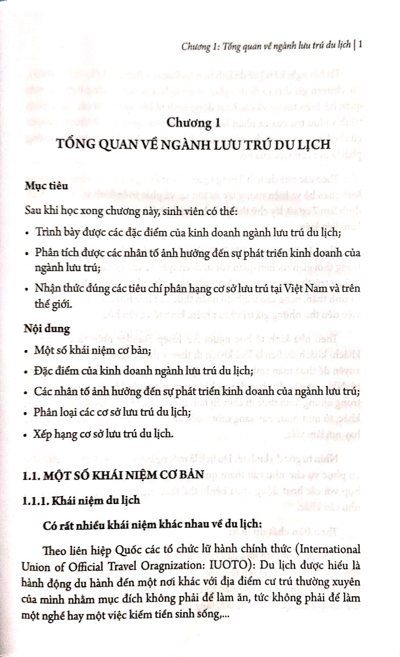 Giáo Trình Quản Trị Cơ Sở Lưu Trú Du Lịch ( Bộ Giao Thông Vận tải Học Viện Hàng Không Việt Nam )